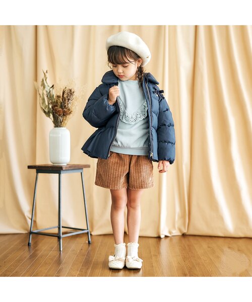 apres les cours（アプレレクール）の「ヨークレーストレーナー（スウェット・キッズ・ブラウン/ベビーピンク/サックスブルー/ラベンダー/ミント/エンジ・100/130/140/80/90/120/110）」の9枚目の写真