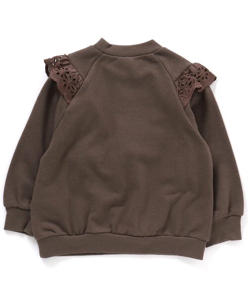 apres les cours（アプレレクール）の「ヨークレーストレーナー（スウェット・キッズ・ブラウン/ベビーピンク/サックスブルー/ラベンダー/ミント/エンジ・100/130/140/80/90/120/110）」の12枚目の写真