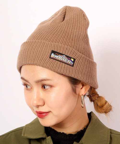 KRIFF MAYER(クリフメイヤー)の「KRIFF MAYER クリフメイヤー ニット ワッチキャップ 畔編み ニット帽 帽子 男女兼用 ユニセックス(ニットキャップ/ビーニー・メンズ・ブラック/ワイン/カーキ/ベージュ・FREE)」の5枚目の写真