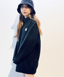 one way | ハーフジップニットワンピース(ニット/セーター)