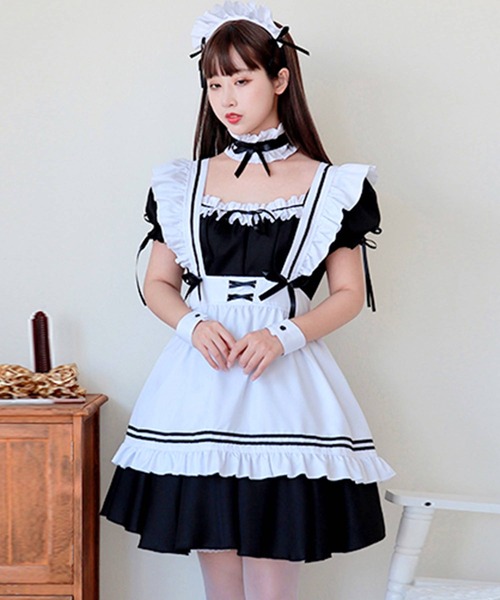 OSYAREVO（オシャレボ）の「コスプレ ライン入り リボン×フリル