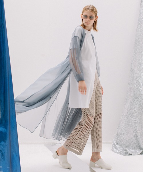 AULA AILA（アウラアイラ）の「ティアードチュールワンピース（ワンピース・レディース・グリーン/ブラック/ライトブルー・0）」の3枚目の写真