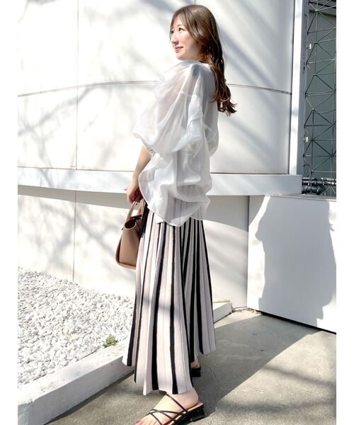 MERCURYDUO（マーキュリーデュオ）の「バックタックスキッパーシアーシャツ（シャツ/ブラウス・レディース・オフホワイト/ピンク/ベージュ/ミント/ライトブルー・FREE）」の6枚目の写真