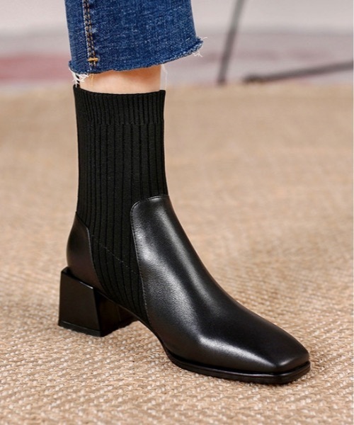 Burner(バーナー)の「【OKUOKU 0909】ソックスブーツ oku-shoes-658169420201-46(ブーツ・レディース・A/B/C・36/38/40)」の6枚目の写真