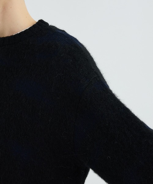 city(シティ)の「PEELING CREW/ジャガード柄クルーネックニット(ニット/セーター・メンズ・ホワイト/ブラック・1/2)」の18枚目の写真