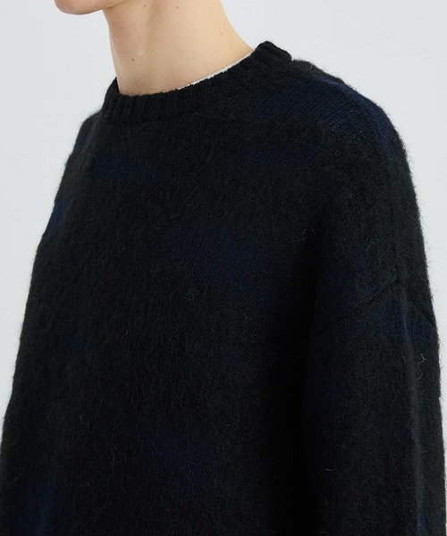 city(シティ)の「PEELING CREW/ジャガード柄クルーネックニット(ニット/セーター・メンズ・ホワイト/ブラック・1/2)」の19枚目の写真