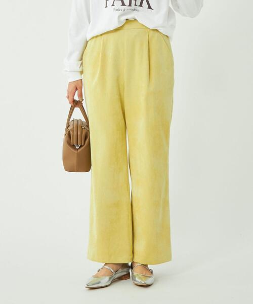 極美品♡グリーンレーベルリラクシング　ノーカラー　ワイドパンツ　ウエストリボン green label relaxing（グリーンレーベルリラクシング）の