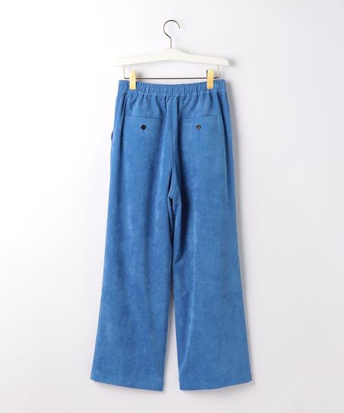 極美品♡グリーンレーベルリラクシング　ノーカラー　ワイドパンツ　ウエストリボン 極美品♡グリーンレーベルリラクシング ノーカラー ワイドパンツ