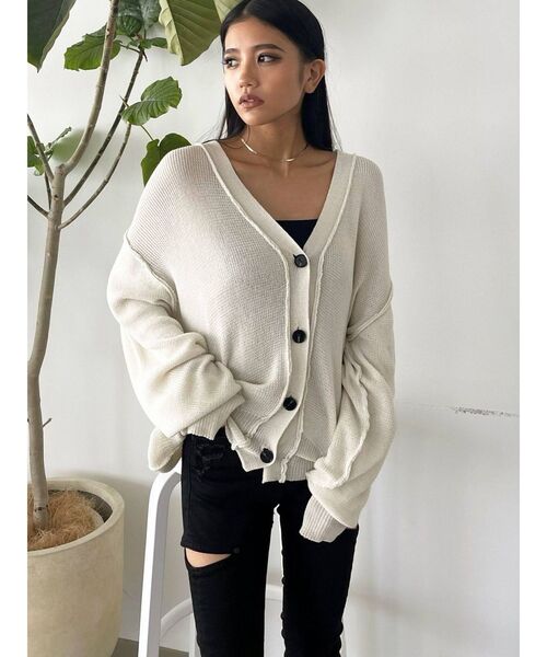 EMODA(エモダ)の「サイドカットハイウエストパギンス(デニムパンツ・レディース・ブラック/ライトブルー・X-SMALL/SMALL/MEDIUM)」の8枚目の写真