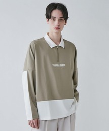 LUCY/ドルマンポンチ ハーフZIPプルオーバー