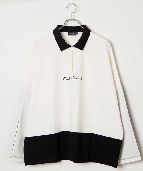 LUCY（ルーシー）の「LUCY/ドルマンポンチ ハーフZIPプルオーバー（スウェット・メンズ・ベージュ/ホワイト・LARGE/MEDIUM）」の17枚目の写真