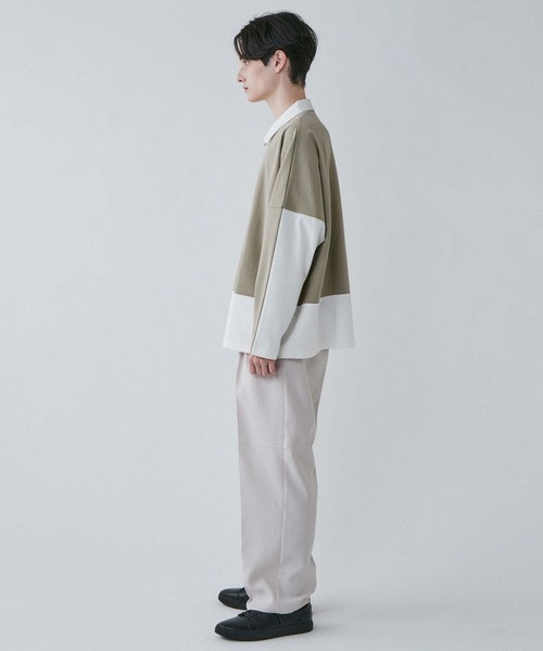 LUCY（ルーシー）の「LUCY/ドルマンポンチ ハーフZIPプルオーバー（スウェット・メンズ・ベージュ/ホワイト・LARGE/MEDIUM）」の10枚目の写真