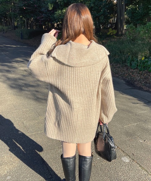 ネップヤーンハーフジップニット【ZOZOTOWN限定アイテム】 apres jour（アプレジュール）の「ネップヤーンハーフジップ