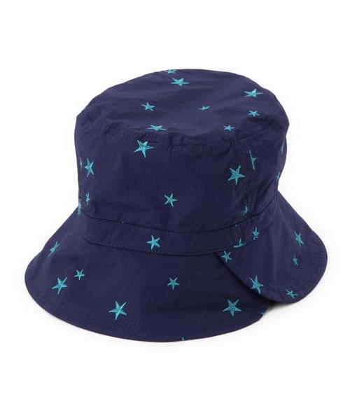 green label relaxing（グリーンレーベルリラクシング）の「【KIDS】GLRスターシシュウ3ウェイハットtvl206◆（ハット・キッズ・ナチュラル/ネイビー・50cm/52cm/54cm）」の4枚目の写真