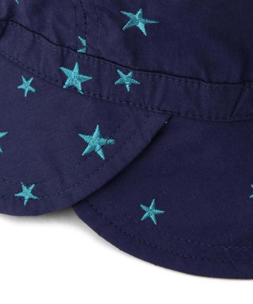 green label relaxing（グリーンレーベルリラクシング）の「【KIDS】GLRスターシシュウ3ウェイハットtvl206◆（ハット・キッズ・ナチュラル/ネイビー・50cm/52cm/54cm）」の5枚目の写真