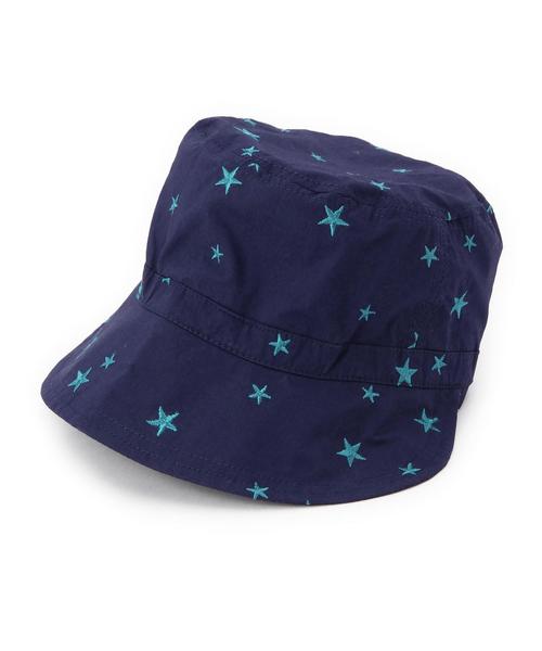 green label relaxing（グリーンレーベルリラクシング）の「【KIDS】GLRスターシシュウ3ウェイハットtvl206◆（ハット・キッズ・ナチュラル/ネイビー・50cm/52cm/54cm）」の7枚目の写真