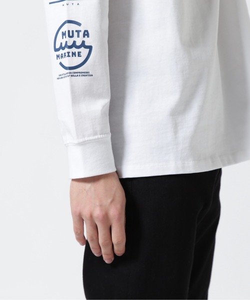 muta marine（ムータ・マリン）の「muta MARINE/ムータ マリン/別注ロングスリーブ Tシャツ（Tシャツ/カットソー・メンズ・ブラック/ホワイト・L/M/XL）」の12枚目の写真
