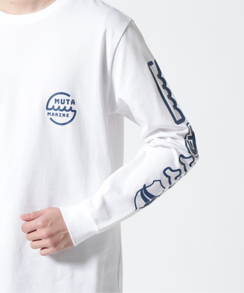 muta marine（ムータ・マリン）の「muta MARINE/ムータ マリン/別注ロングスリーブ Tシャツ（Tシャツ/カットソー・メンズ・ブラック/ホワイト・L/M/XL）」の13枚目の写真