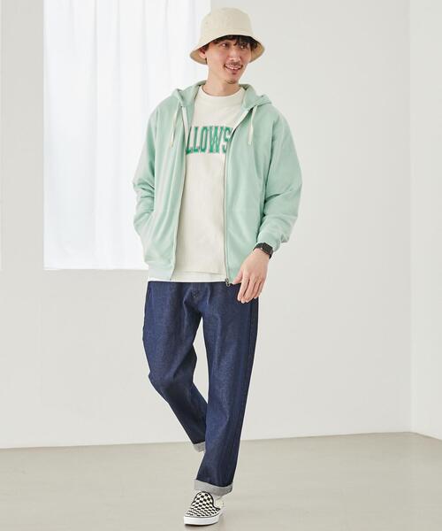 coen（コーエン）の「デニムストレートパンツ（デニムパンツ・メンズ・ブラック/ネイビー・S/M/L/XL）」の6枚目の写真