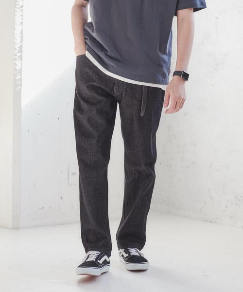 coen（コーエン）の「デニムストレートパンツ（デニムパンツ・メンズ・ブラック/ネイビー・S/M/L/XL）」の12枚目の写真