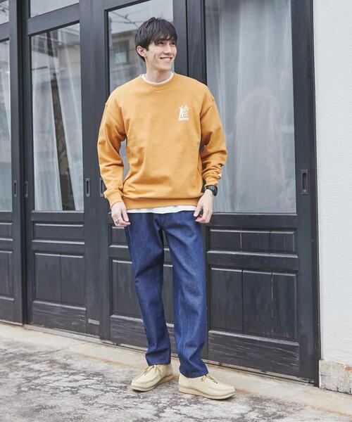 coen（コーエン）の「デニムストレートパンツ（デニムパンツ・メンズ・ブラック/ネイビー・S/M/L/XL）」の14枚目の写真