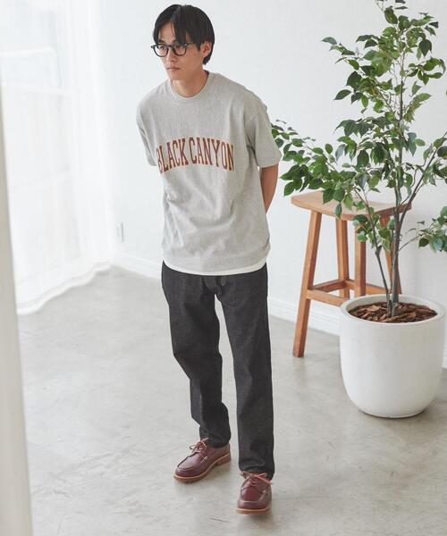 coen（コーエン）の「デニムストレートパンツ（デニムパンツ・メンズ・ブラック/ネイビー・S/M/L/XL）」の20枚目の写真