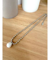 Ungrid | 淡水パールボールチェーンネックレス(ネックレス)