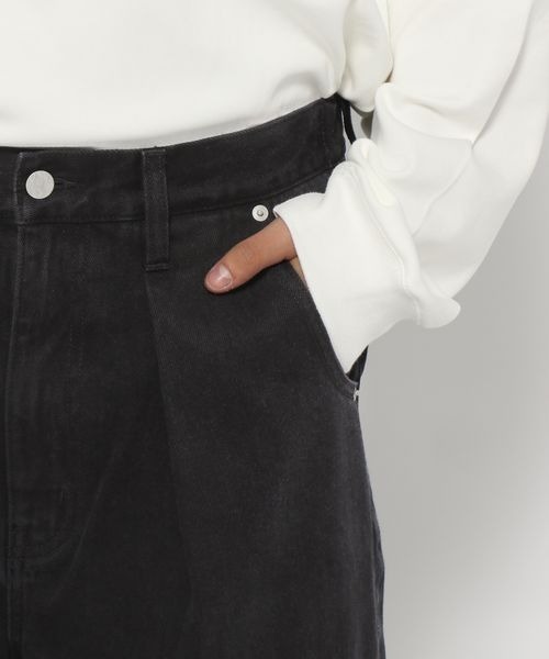 LOWRYS FARM（ローリーズファーム）の「インタックデニムパンツ　178202（デニムパンツ・メンズ・ブルー/ブラック・MEDIUM/LARGE）」の19枚目の写真