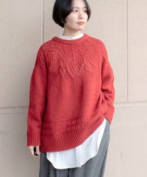 studio CLIP | 3ゲージ求心柄ニットプルオーバー(ニット/セーター)