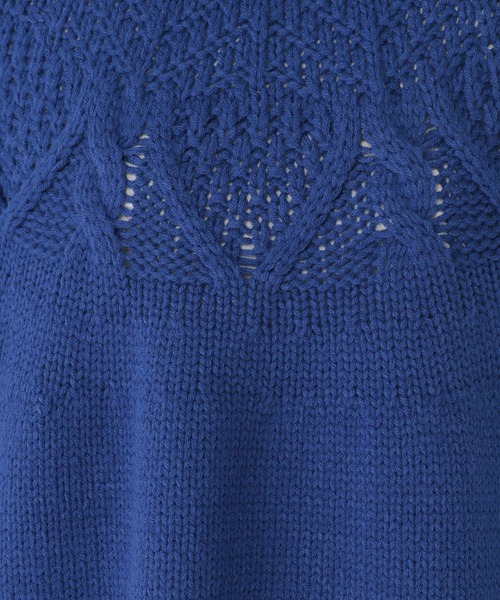 studio CLIP（スタディオクリップ）の「3ゲージ求心柄ニットプルオーバー（ニット/セーター・レディース・オフホワイト/ブルー/グリーン/レッド・FREE）」の20枚目の写真