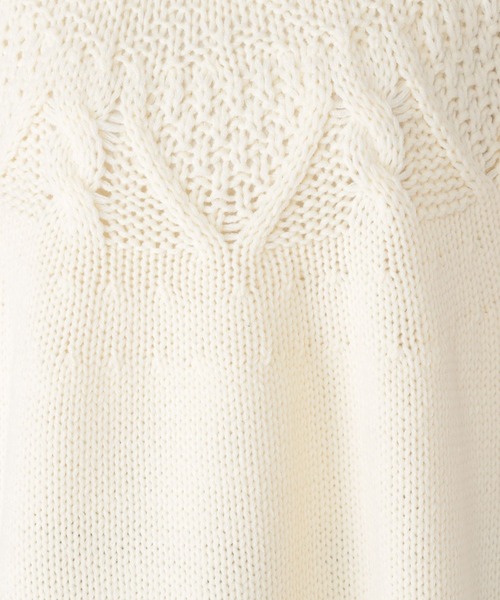 studio CLIP（スタディオクリップ）の「3ゲージ求心柄ニットプルオーバー（ニット/セーター・レディース・オフホワイト/ブルー/グリーン/レッド・FREE）」の21枚目の写真