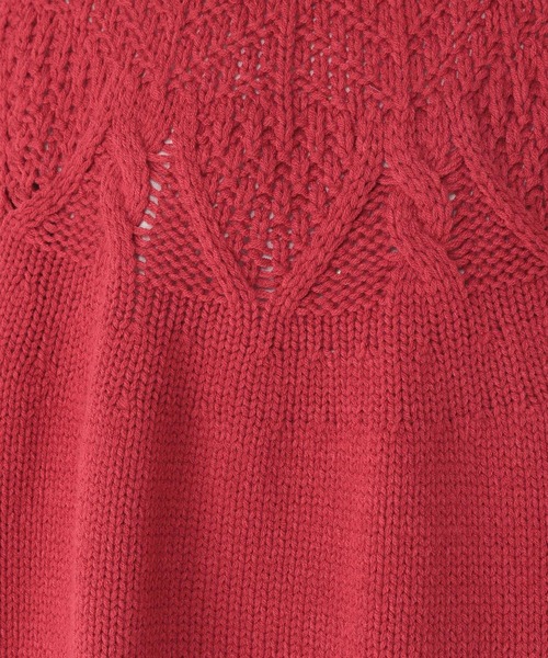 studio CLIP（スタディオクリップ）の「3ゲージ求心柄ニットプルオーバー（ニット/セーター・レディース・オフホワイト/ブルー/グリーン/レッド・FREE）」の22枚目の写真