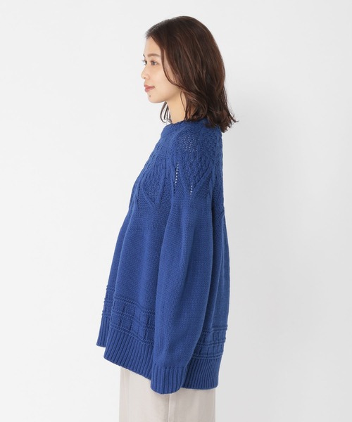 studio CLIP（スタディオクリップ）の「3ゲージ求心柄ニットプルオーバー（ニット/セーター・レディース・オフホワイト/ブルー/グリーン/レッド・FREE）」の14枚目の写真