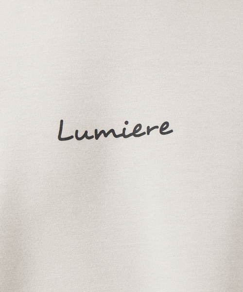 ABAHOUSE GRAY（アバハウスグレイ）の「【Lumiere】シルキー ダンボール ロゴ 半袖Tシャツ（Tシャツ/カットソー・メンズ・グレイッシュベージュ/チャコールグレー/グレイッシュブルー/ホワイト/グリーン/ダークグリーン/スモークピンク/ネイビー・46/48）」の17枚目の写真