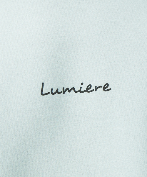 ABAHOUSE GRAY（アバハウスグレイ）の「【Lumiere】シルキー ダンボール ロゴ 半袖Tシャツ（Tシャツ/カットソー・メンズ・グレイッシュベージュ/チャコールグレー/グレイッシュブルー/ホワイト/グリーン/ダークグリーン/スモークピンク/ネイビー・46/48）」の19枚目の写真