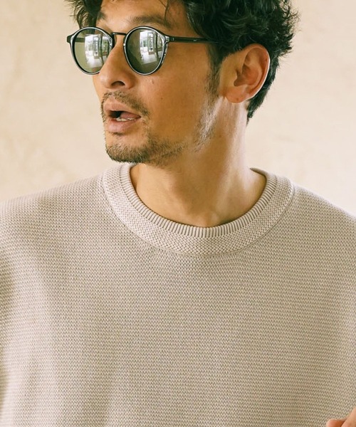 BAYFLOW（ベイフロー）の「フェードカラーニットプルオーバー（ニット/セーター・メンズ・カーキ/ベージュ/ネイビー/ブラック・MEDIUM/LARGE）」の2枚目の写真