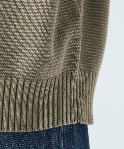 BAYFLOW（ベイフロー）の「フェードカラーニットプルオーバー（ニット/セーター・メンズ・カーキ/ベージュ/ネイビー/ブラック・MEDIUM/LARGE）」の13枚目の写真