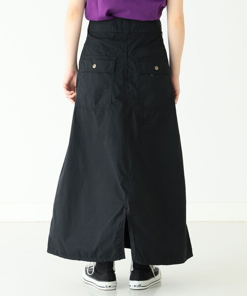 BEAMS BOY(ビームスボーイ)の「BEAMS BOY / コットン ブッシュ スカート(スカート・レディース・ブラック/ベージュ/オレンジ・0/1)」の9枚目の写真