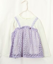 お花レースドッキングトップス