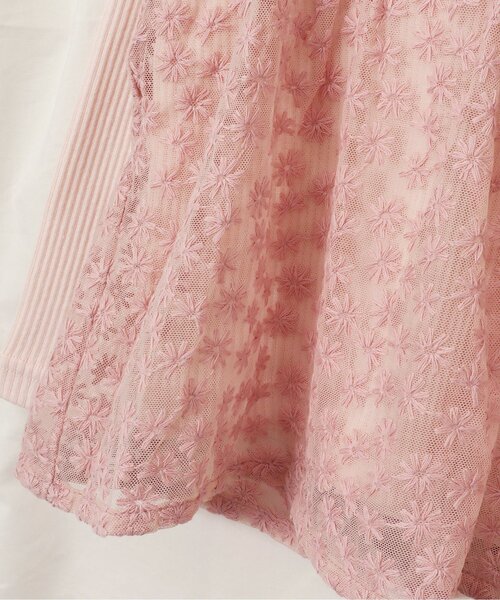 apres les cours(アプレレクール)の「お花レースドッキングトップス(Tシャツ/カットソー・キッズ・ラベンダー/ピンク/アイボリー・80/90/100/110/120/130/140)」の10枚目の写真