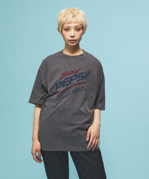 【DISCUS ATHLETIC×PEPSI】ペプシコラボ / オーバーサイズ 半袖クルーネックTシャツ