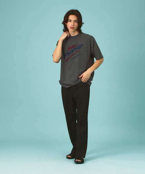 ABAHOUSE（アバハウス）の「【DISCUS ATHLETIC×PEPSI】ペプシコラボ / オーバーサイズ 半袖クルーネックTシャツ（Tシャツ/カットソー・メンズ・ホワイト/チャコールグレー・M/L/XL）」の9枚目の写真