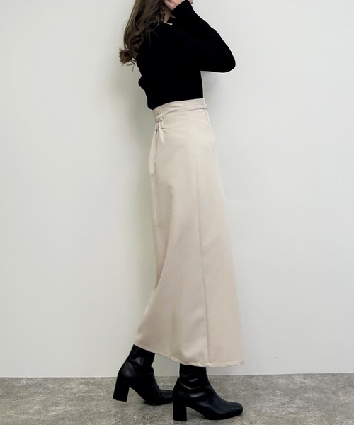 INGNI（イング）の「フロントビット付デコルテオープンニット（ニット/セーター・レディース・ブラック/サックスブルー/アイボリー/グレー系その他・M）」の19枚目の写真