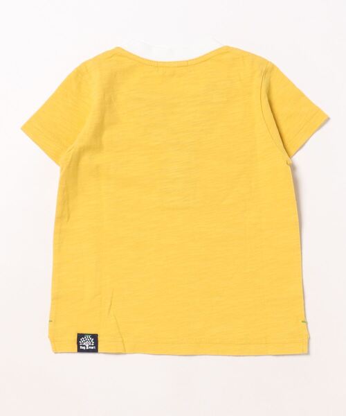 RAGMART(ラグマート)の「ボーダー切替Tシャツ(Tシャツ/カットソー・キッズ・イエロー/オフホワイト・110cm/100cm/130cm/120cm)」の9枚目の写真