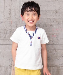 ボーダー切替Tシャツ