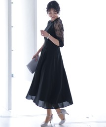 ラグラン パーティー ドレス お呼ばれ ロング&七分丈 結婚式 フォーマル オケージョンドレス 二次会 成人式 同窓会 謝恩会 20代 30代