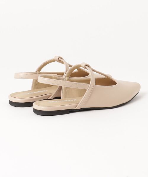 LibertyDoll(リバティードール)の「LibertyDoll/ポインテッドトゥTストラップミュールパンプス T字 スリングバック(1159)(サンダル・レディース・ベージュ/ライトグレー/ピンクベージュ/ブラック・M/L/S/LL)」の5枚目の写真