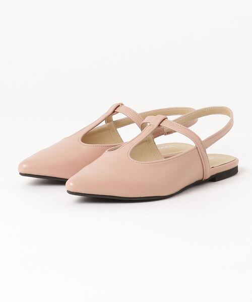 LibertyDoll(リバティードール)の「LibertyDoll/ポインテッドトゥTストラップミュールパンプス T字 スリングバック(1159)(サンダル・レディース・ベージュ/ライトグレー/ピンクベージュ/ブラック・M/L/S/LL)」の4枚目の写真