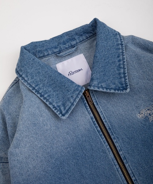 #Re:room（リルーム）の「ヴィンテージデニムジップジャケット（デニムジャケット・メンズ・ブルー・M-L/S-M）」の11枚目の写真
