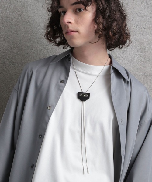 HARE（ハレ）の「レザーパーツループタイ(HARE)（ネックレス・メンズ・ブラック・FREE）」の8枚目の写真